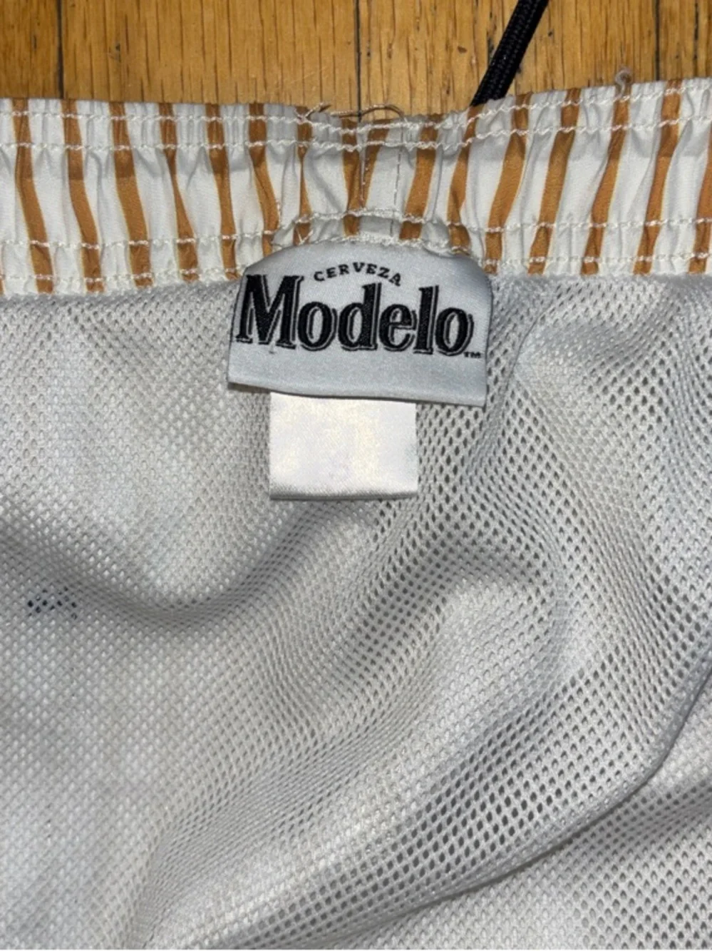 Cerveza Modelo 1925 Striped Swim Trunks - Small